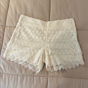 LOFT Riviera Cream Shorts